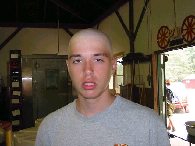 badly shaved head